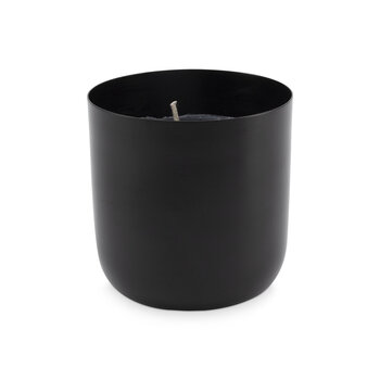 vtwonen Vtwonen | Cup with Candle Metal Black 9x9cm