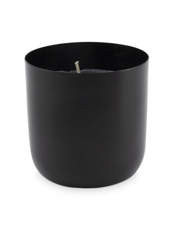 vtwonen Vtwonen | Cup with Candle Metal Black 9x9cm