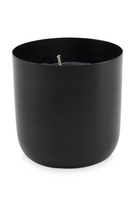 vtwonen Vtwonen | Cup with Candle Metal Black 9x9cm