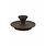 vtwonen Candle Holder Round Brown with Black Cup 23cm