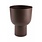 vtwonen Reversable Vase Iron Brown Ø 17.5x20cm