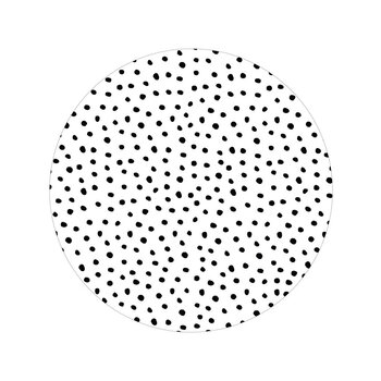 Zoedt Zoedt | Muurcirkel wit met dots 40cm