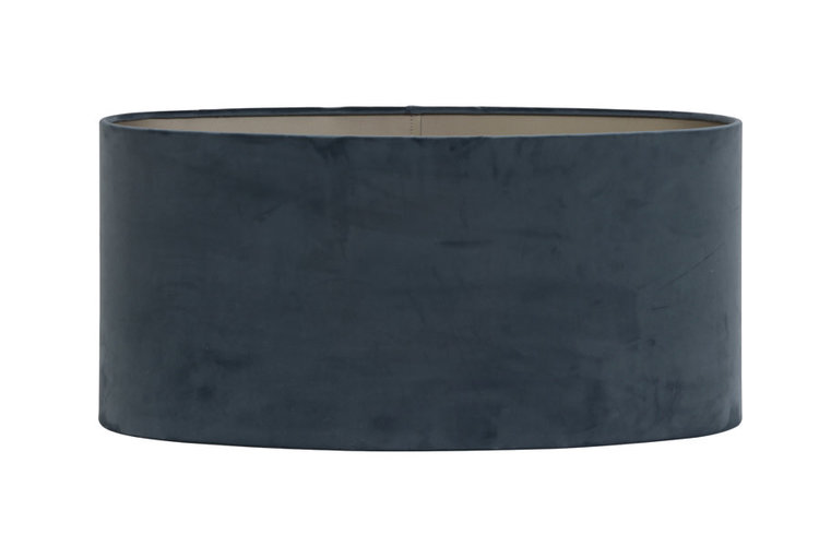 Light & Living Kap ovaal recht 38-38-19 cm VELOURS dusty blue