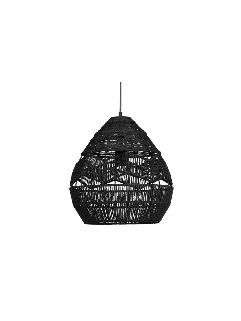 Woood Adelaide hanglamp zwart Ø35cm