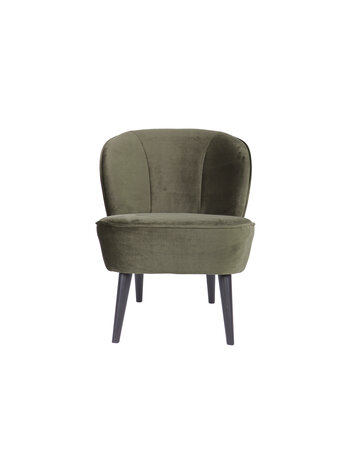 WOOOD. Woood | Fauteuil Sara velvet warm groen