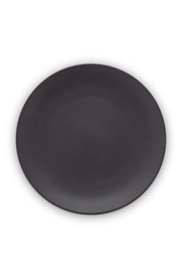 vtwonen vtwonen | Servies bord mat zwart 25.5cm