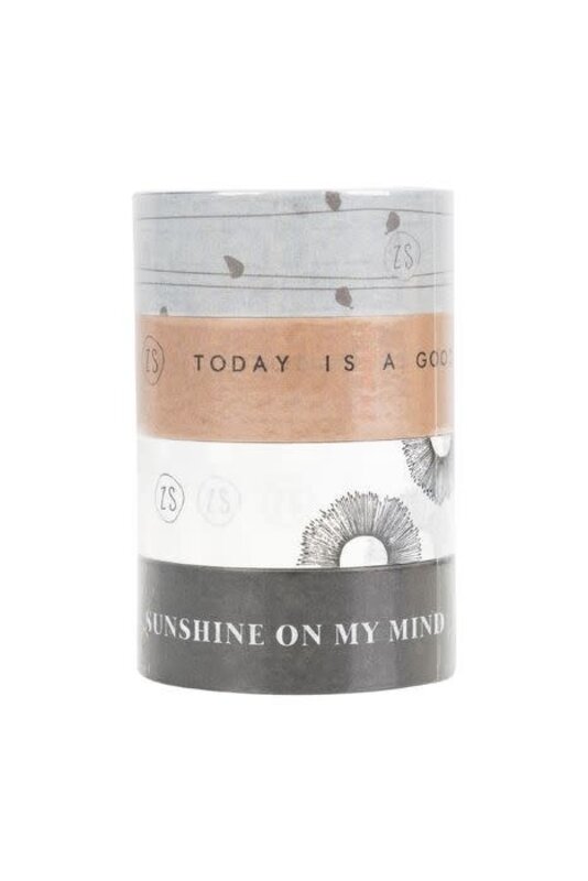 Zusss Zusss | Washi Tape set van 4  Good Day/Sunshine/Patronen