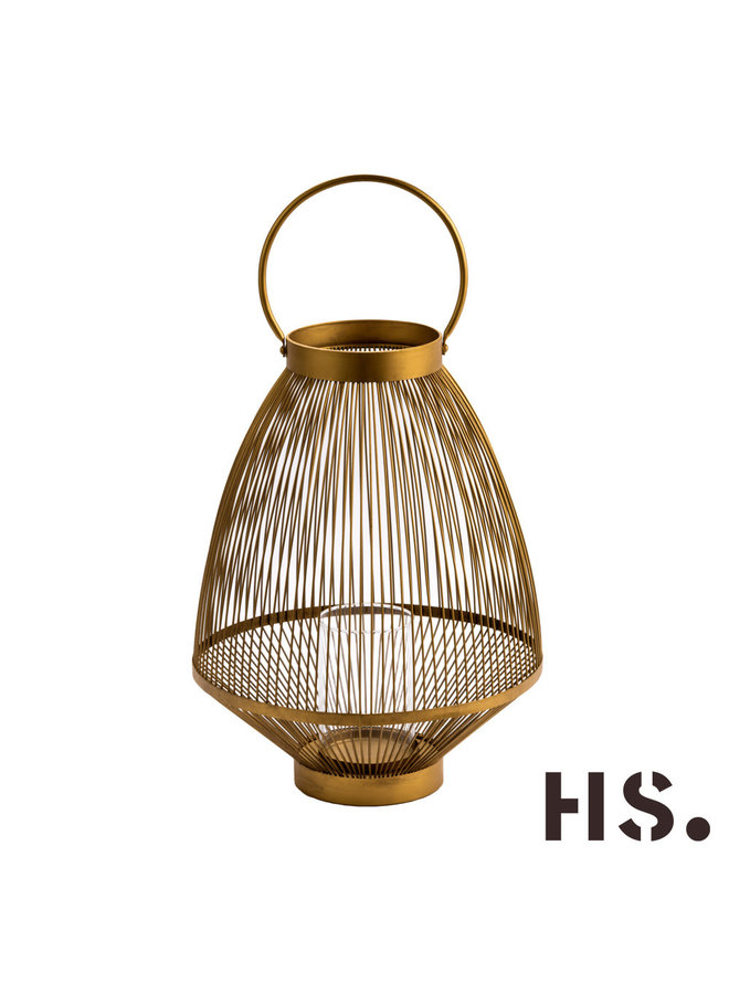 Home Society Lantern Barga Gold L