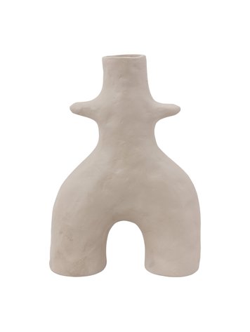 vtwonen Ecoomix Vase Twig M Sand 20x8x29cm