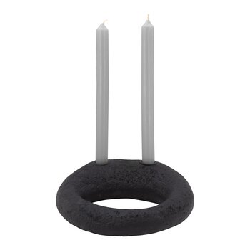 vtwonen Ecomix Candle Holder S black 23-20-10cm