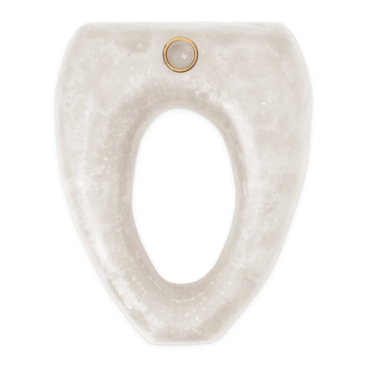 vtwonen Ecomix Candle Holder M Egg White 30x22x8cm