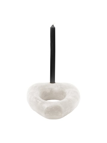 vtwonen Ecomix Candle Holder M Egg White 30x22x8cm