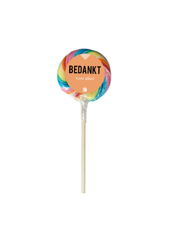 Eat your present Eat your present | Regenboog lolly bedankt voor alles