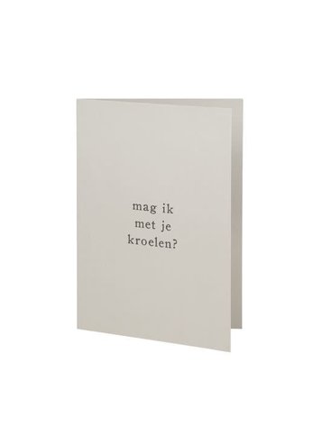 Zusss Zusss | Wenskaart mag ik met je kroelen zand