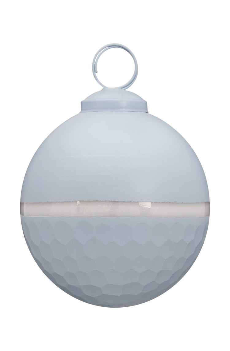 vtwonen vtwonen | Kerstbal streep blauw 8cm