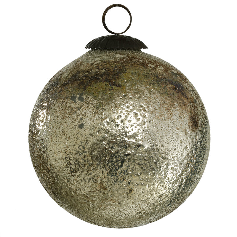 PTMD PTMD | Xmas Jaylee Gold rustic glass ball M