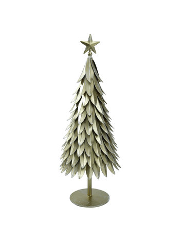 PTMD PTMD | Xmas Ferry gold iron feather tree statue star topL