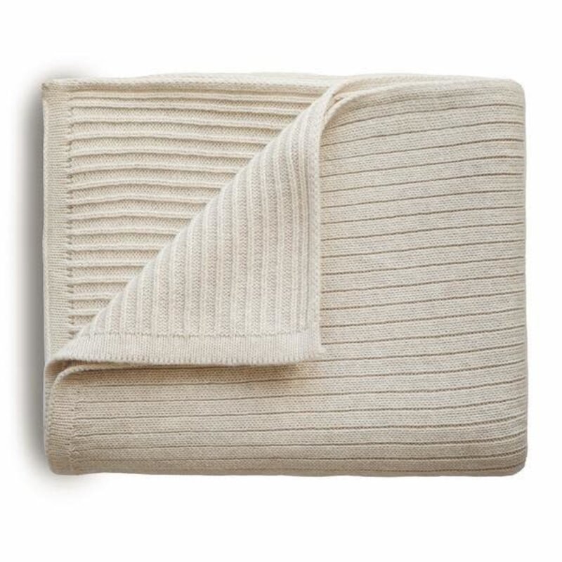 Mushie Mushie | Blanket Ribbed Beige