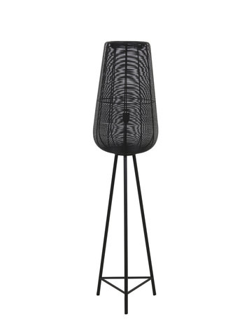 Light & Living Light & Living | Vloerlamp adeta zwart 147cm