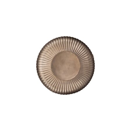 Zusss Zusss | Stylingbord met ribbels 30cm brons metaal