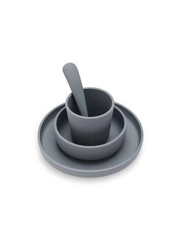 Jollein Jollein | Kinderserviesset 4-delig - Storm Grey*