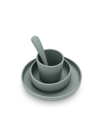 Jollein Jollein | Kinderserviesset 4-delig ash green