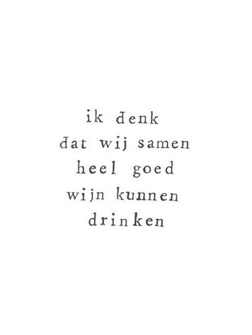 Ik Pak Je In Ik pak je in | Wenskaart Samen wijn drinken