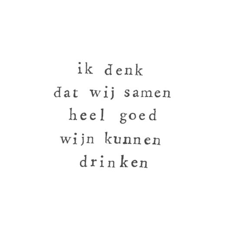 Ik Pak Je In Ik pak je in | Wenskaart Samen wijn drinken