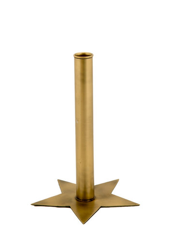 Mrs Bloom Mrs Bloom | Kandelaar ster goud 21cm