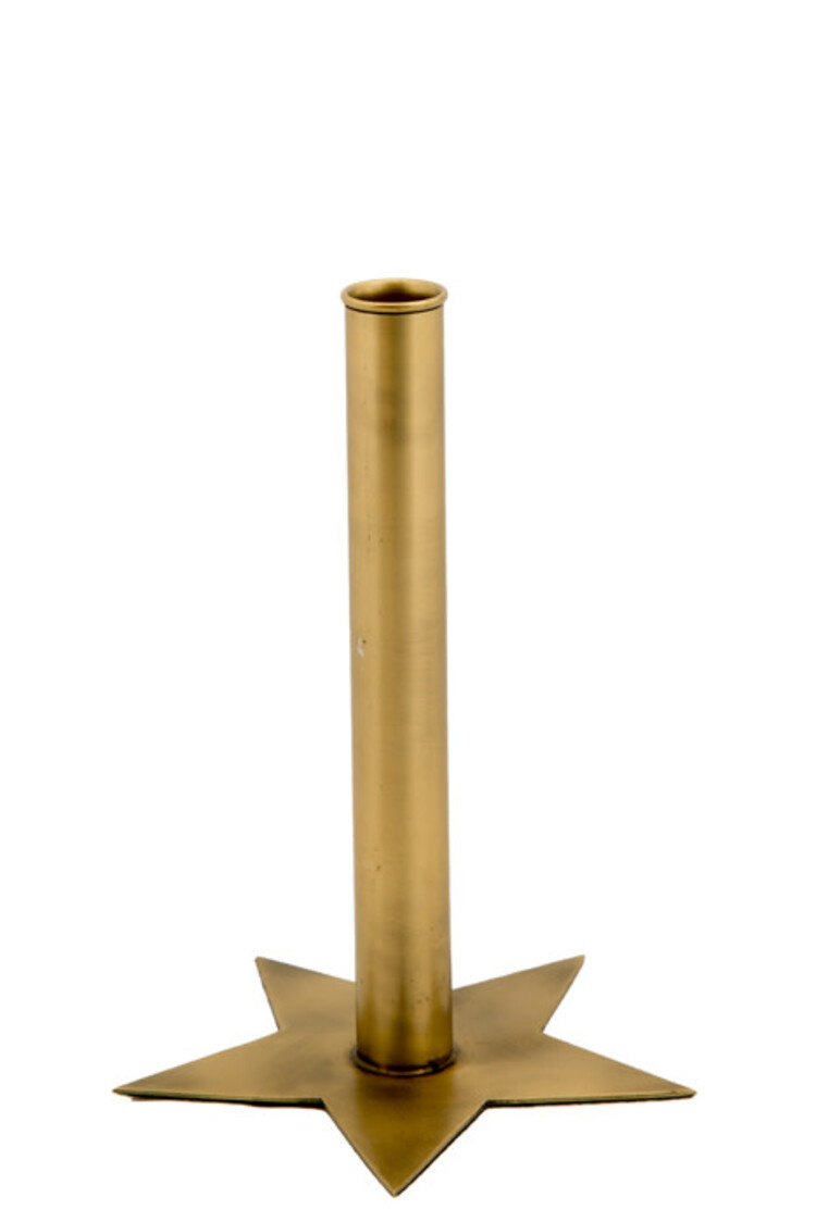 Mrs Bloom Mrs Bloom | Kandelaar ster goud 21cm