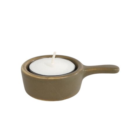 Stijl28 | Theelichthouder Cup beige 8x5x2cm