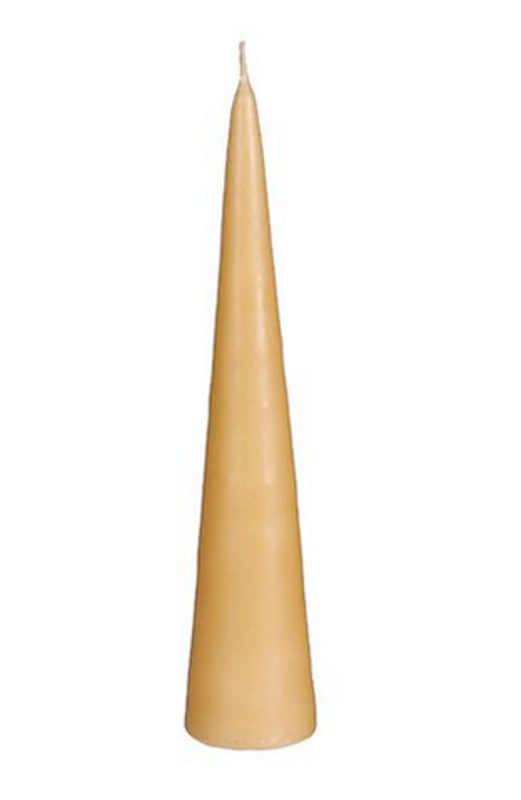 Stijl28 | Kegelkaars bruin 25x5cm