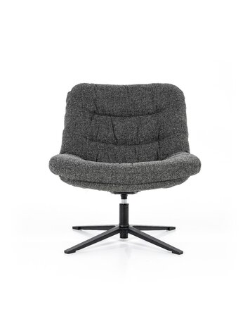 Eleonora Eleonora | Fauteuil Danica antraciet Baquer