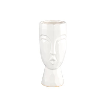 PTMD PTMD | Yanna White ceramic pot face expression round S*