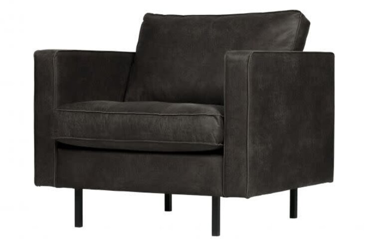 WOOOD Woood | Fauteuil Rodeo classic | Ecoleer zwart