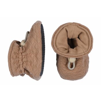 Melton Melton | Cotton jaquard slippers cafe au lait