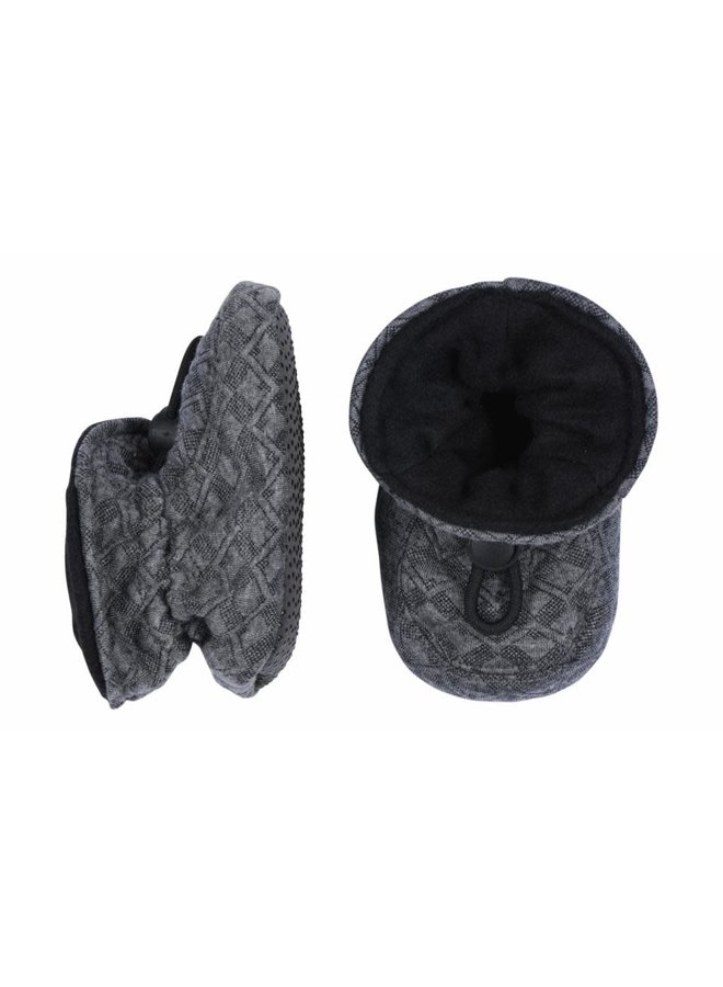 Melton | Cotton jaquard slippers dark grey
