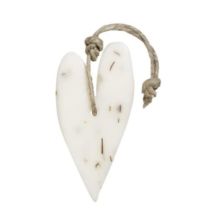 Mijn Stijl & Puur Zeep Mijn  Stijl | Zeephart XL wit met rozemarijn mille fleur