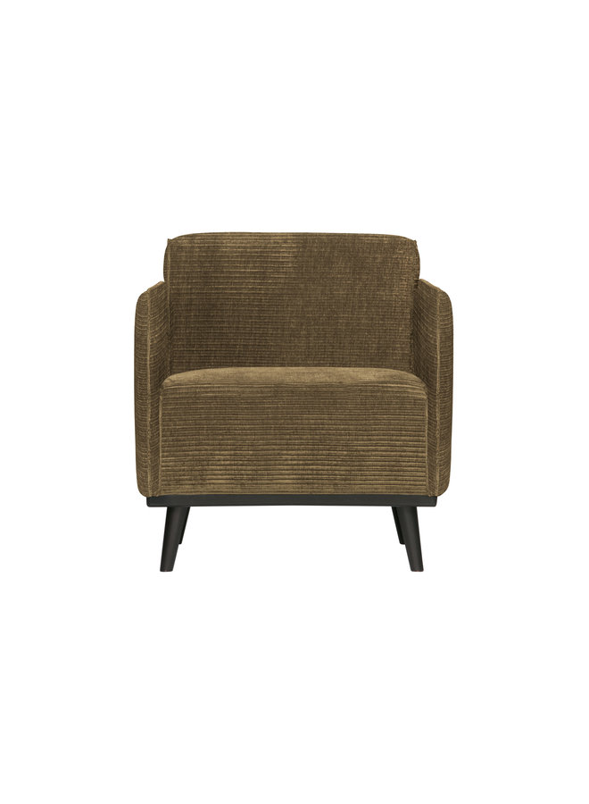 Be Pure Home | Statement serie Fauteuil met arm  | Brede platte rib Rock