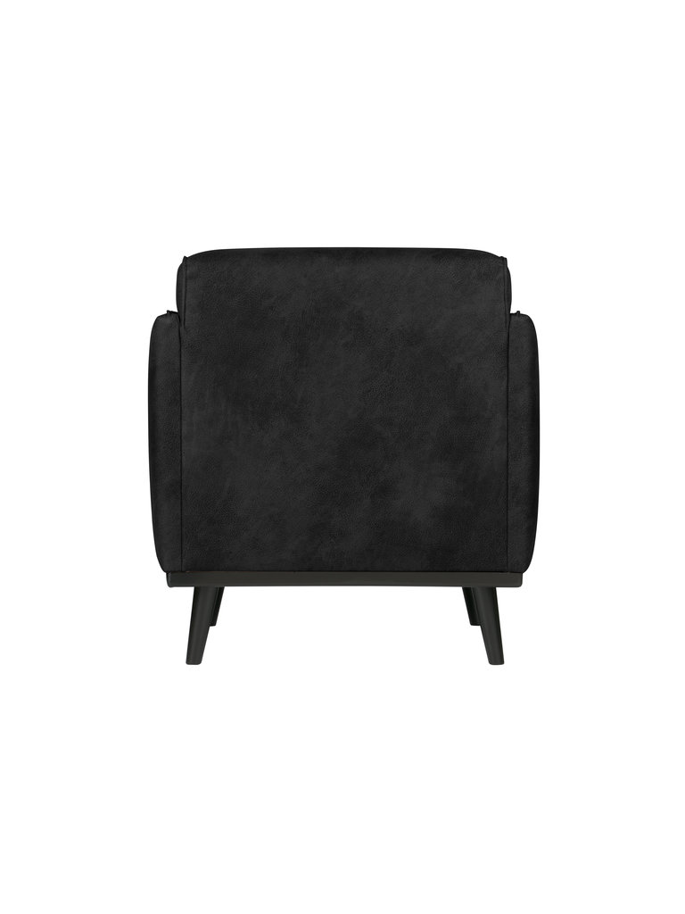 Be Pure Home Be Pure Home | Statement serie Fauteuil met arm| Suedine zwart