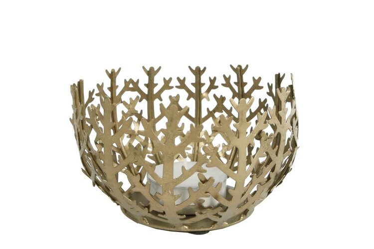 Stijl28 | Theelichthouder ginny messing 9cm