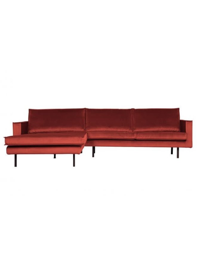 Be Pure Home | Bank Rodeo chaise longue links | Velvet chestnut