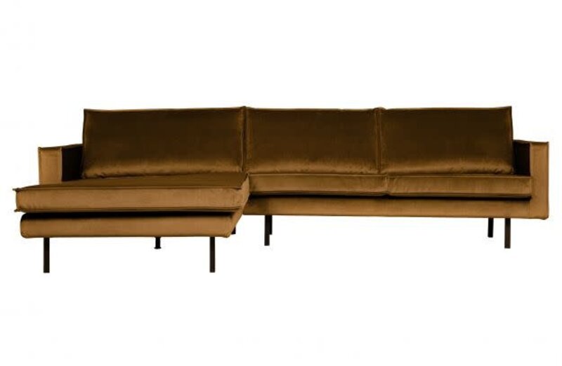 Be Pure Home Be Pure Home | Bank Rodeo chaise longue  | Velvet Honing geel