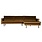 Be Pure Home Be Pure Home | Bank Rodeo chaise longue rechts  | Velvet Honing geel