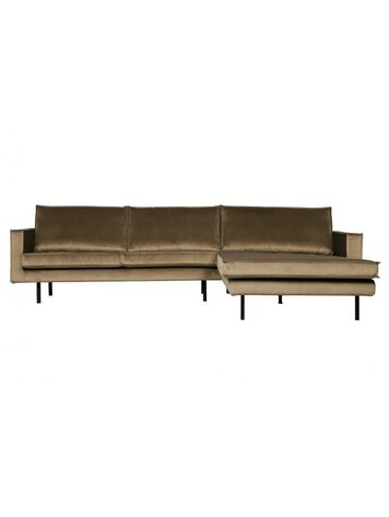 WOOOD Woood | Bank Rodeo chaise longue rechts  | Velvet taupe