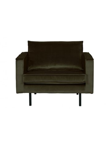 WOOOD Woood | Fauteuil Rodeo | Velvet dark green hunter