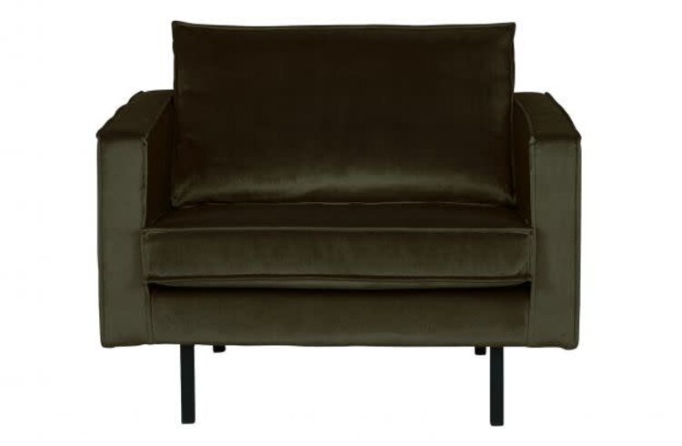 WOOOD Woood | Fauteuil Rodeo | Velvet dark green hunter