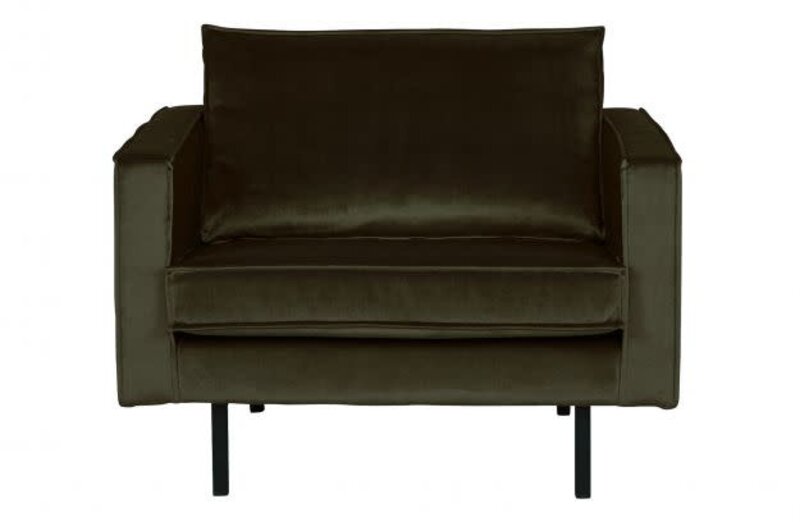 Be Pure Home Be Pure Home | Fauteuil Rodeo | Velvet dark green hunter