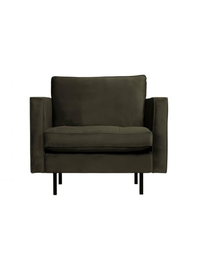 Be Pure Home | Fauteuil Rodeo classic | Velvet dark green hunter