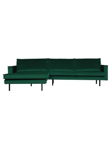 WOOOD Woood | Bank Rodeo chaise longue links | Velvet green forest